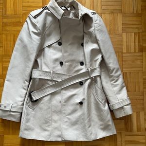 Zara cream coloured trench coat Size M